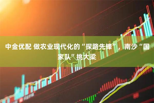 中金优配 做农业现代化的“探路先锋”，南沙“国家队”挑大梁